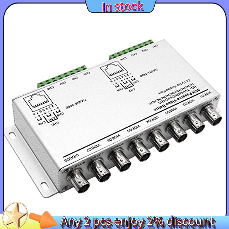 In stock-8-CH UTP 720 P/1080 P HD Passive Video Balun Transceiver,BNC to Cat5/5E/6 RJ45 (T568B) UTP 
