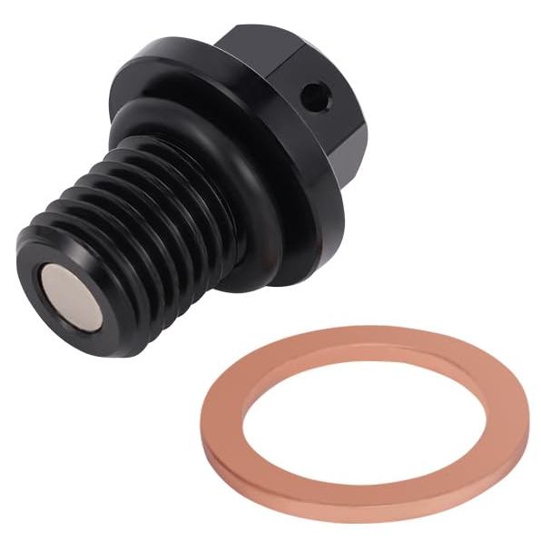 Dirt Bike M12x1.5 แม่เหล็กน้ํามันท่อระบายน้ําปลั๊ก Bolt,CNC 6061 อลูมิเนียมน้ํามัน Pan Bolt ทองแดงบด