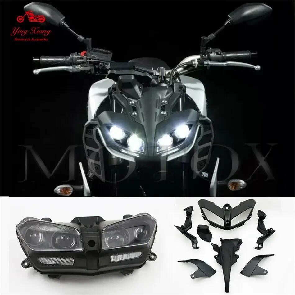 BFit สําหรับ 2017 - 2020 YAMAHA MT-09 FZ09 รถจักรยานยนต์ LED ไฟหน้า + ด้านหน้า Fairing จมูกชุด MT09 