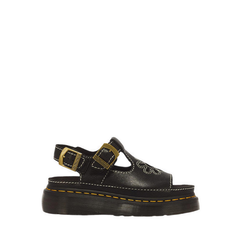 Dr. Martens รุ่น Dunnet Flower รองเท้าแตะ Unisex - สีดำ