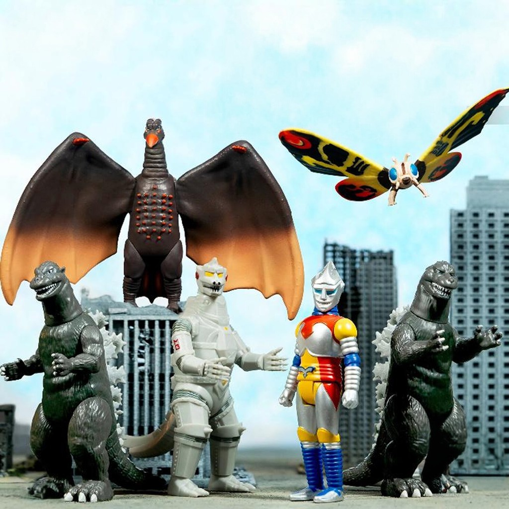 [ลิขสิทธิ์] พร้อมส่ง การ์ดแขวน Super7 Toho Godzilla Series Godzilla Mothraraton