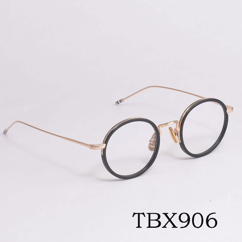 วัณโรค #Glasses กรอบ TBX906 แผ่นธุรกิจกรอบแว่นตาออปติคอลโลหะผสมสามารถติดตั้งกับรุ่นแว่นตาสายตาสั้น