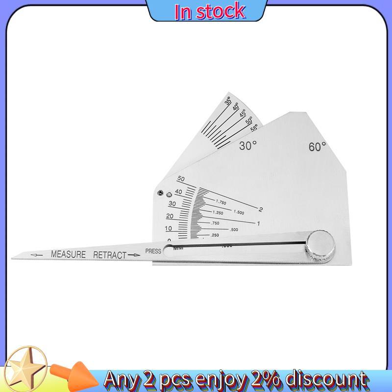 ในสต็อก-Skew-T Fillet Weld Gauge Gage Checking Angle of Vertical Member Weld -Side Obtuse การตรวจสอบ