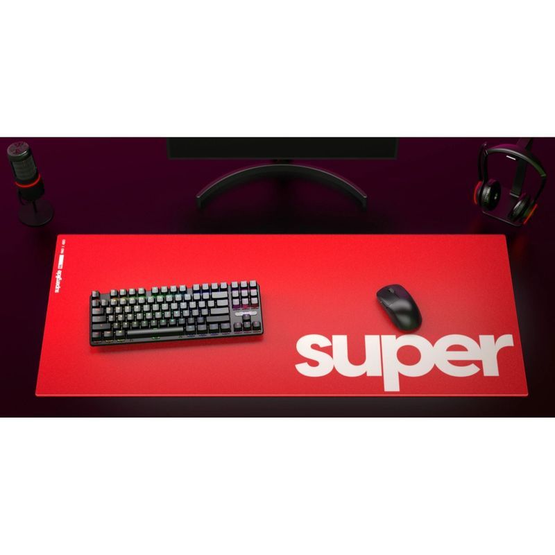 Pulsar Superglide แผ่นรองเมาส์แก้วแผ่นรองโต๊ะเกมสํานักงานเกม FPS เฉพาะขนาดใหญ่ y