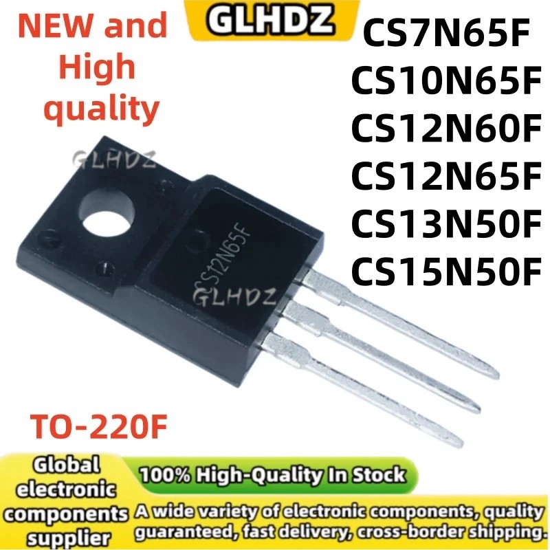 TO-220F 5UNITS ใหม่ CS7N65F CS10N65F CS12N60F CS12N65F CS13N50F CS15N50F สินค้าเฉพาะจุด