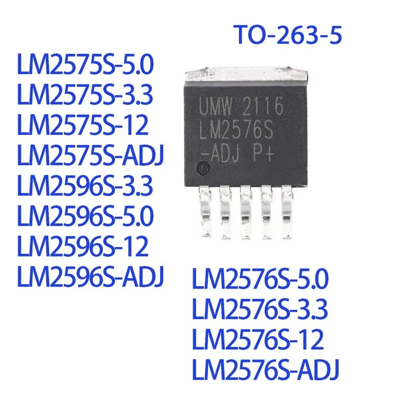 1-5PCS LM2576 LM2576S-3.3 LM2576S LM2576S-ADJ LM2575 LM2575S LM2575 LM2575S-5.0 LM2596S-12 LM2596S L