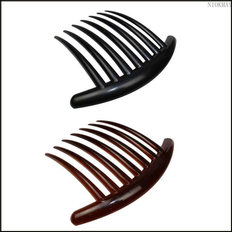 NIOK ซี่โครงวัว Acker Crescent Long Tooth Disc หวีผม 7 ฟันหวีใส่หวีผม