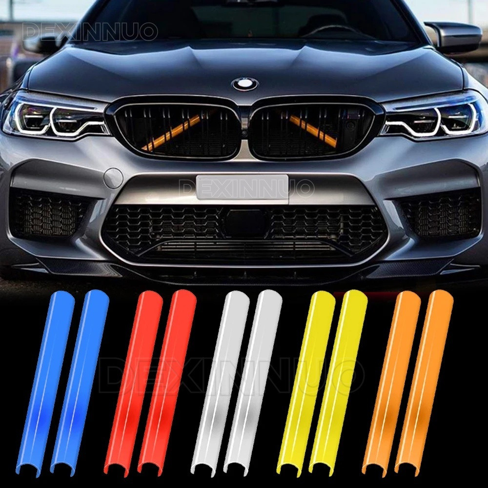 แถบตกแต่งกระจังหน้ารถ 2 แถบ เหมาะสําหรับ BMW E60/E61/F07/F10/F11/F18/F20/F21/F22/F23/F25/F26/F30/F31