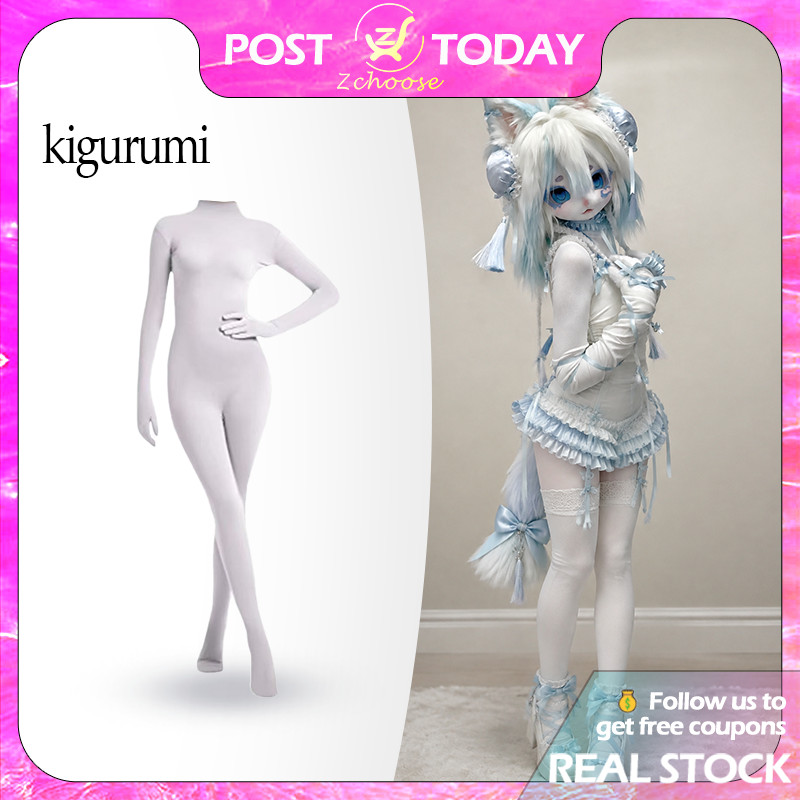 พร้อมส่ง ชุด Kigurumi รัดรูปเต็มตัว ผ้ายืดกำมะหยี่ ใส่สบาย สำหรับคอสเพลย์และแฟนซี