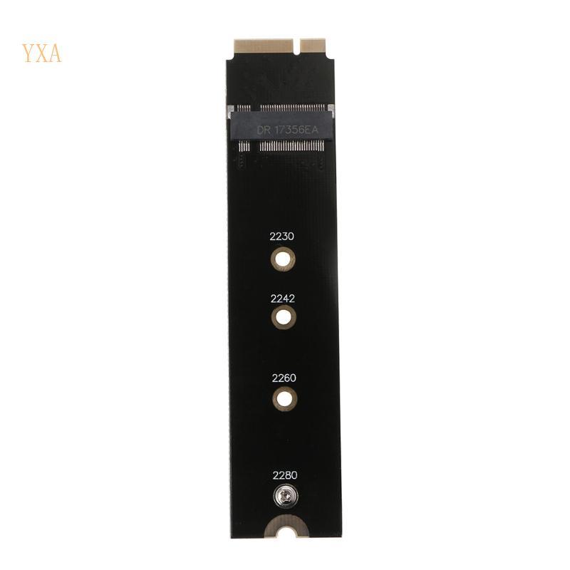 YXA อะแดปเตอร์การ์ด 7+17 PIN 64G 128G 256G 512G สําหรับ M 2 NGFF SSD สําหรับ 2012 MacBooks Air A1465