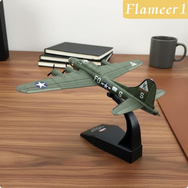 [เปลวไฟ1] สะสม B-17 Flying Fortress รุ่นสีละเอียด B-17 Warplane รุ่น WWII