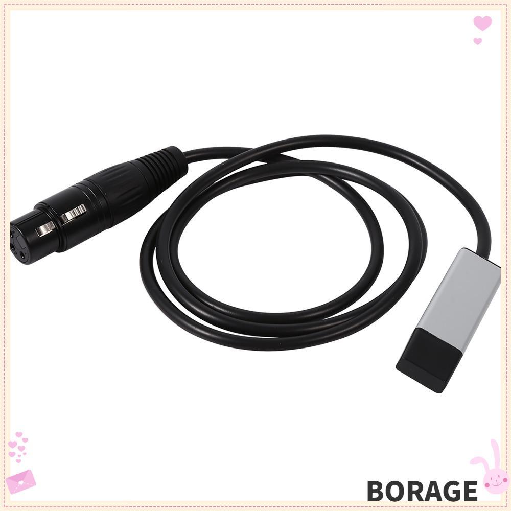 อะแดปเตอร์ BORAG USB to DMX, 1 ม. / 39.37 นิ้วอินเทอร์เฟซ USB เป็น DMX สีดํา, หรี่ไฟคอนโทรลเลอร์ Min