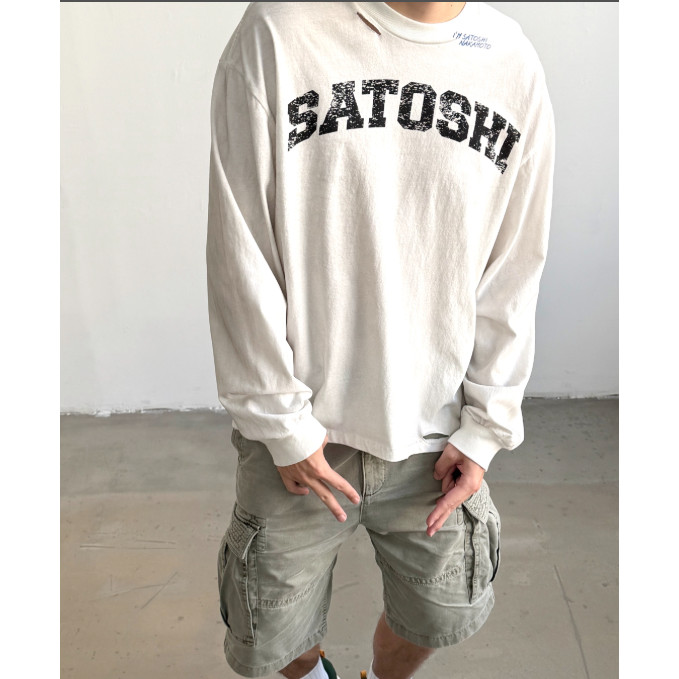Ripped หลวม All-Match รอบคอสบายๆผู้ชายผู้หญิงสไตล์เดียวกัน Top Distressed สวมใส่พิมพ์เสื้อแขนยาว