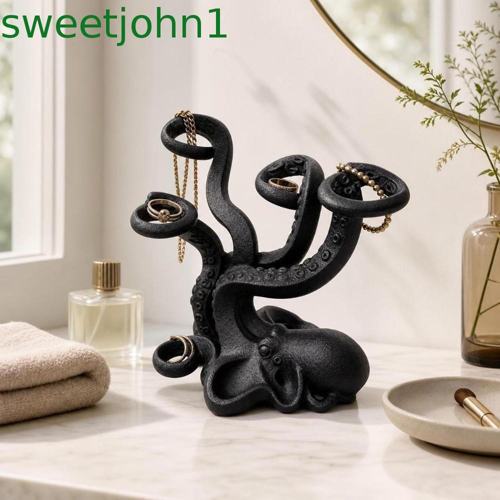 SWEETJOHN Octopus ผู้ถือปากกา, Multi-Slot Organizer Storage Rack, นวนิยายของขวัญเครื่องประดับ Tentacle-รูปตลก Octopus รูปปั้นของขวัญสําหรับแฟน