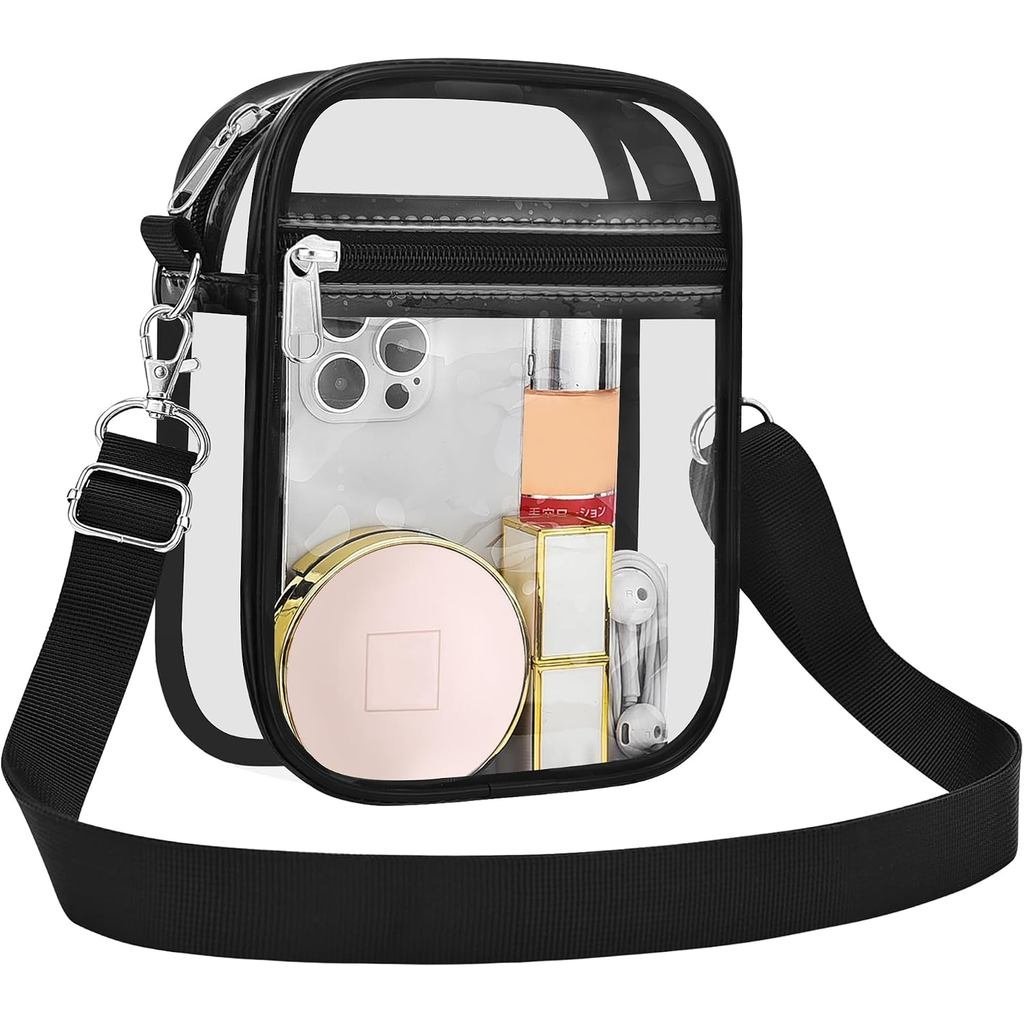 USPECLARE Clear Purse Stadium Transparent Messenger Bag Stadium ได้รับการอนุมัติสําหรับผู้ชายและผู้ห