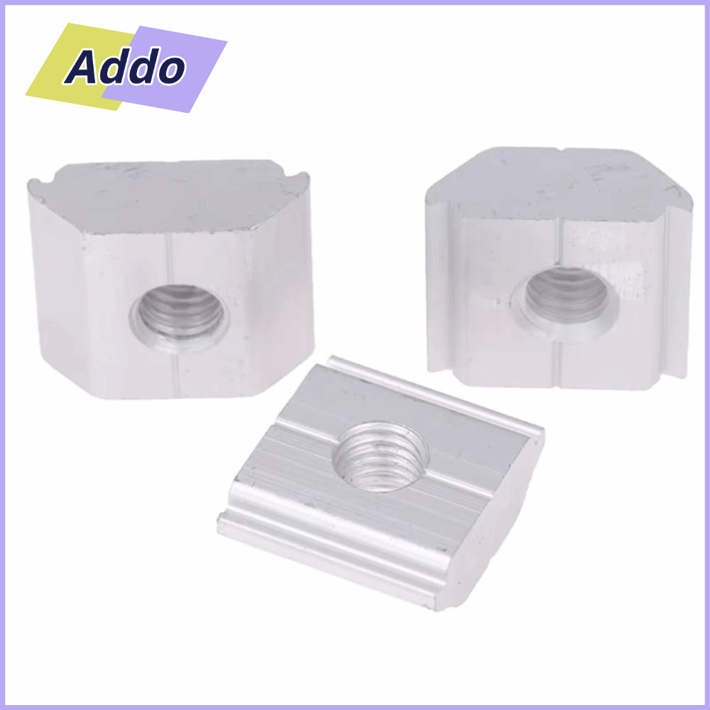 ADDO.PH 5 ชิ้นแผงยึด,วัสดุอลูมิเนียมทนต่อการกัดกร่อน PV Mid & End Clamp, เลื่อน T-Slot Design เลื่อน