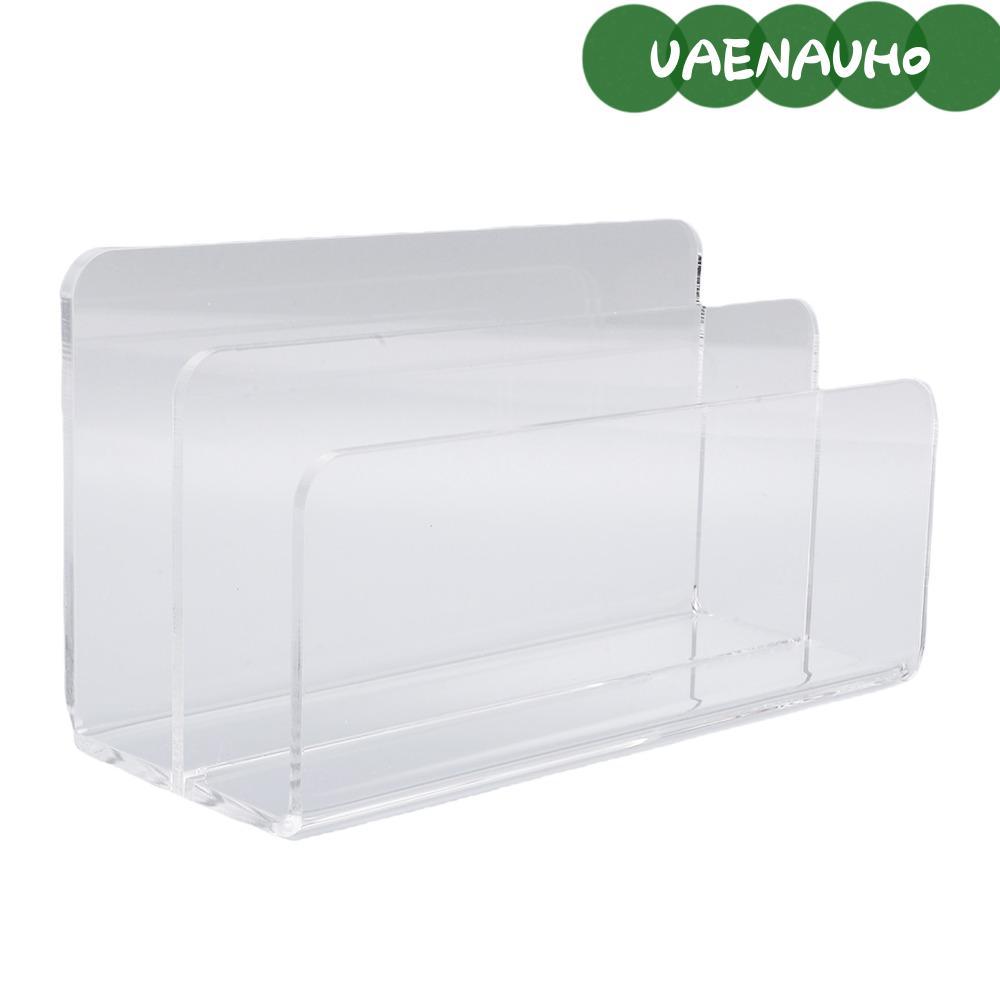UAENAUH0 Mail Sorter,อะคริลิคโปร่งใสเดสก์ท็อปผู้ถือตัวอักษร,โมเดิร์น 17.5x7.5x9.5 ซม.ไฟล์ Mail Organ
