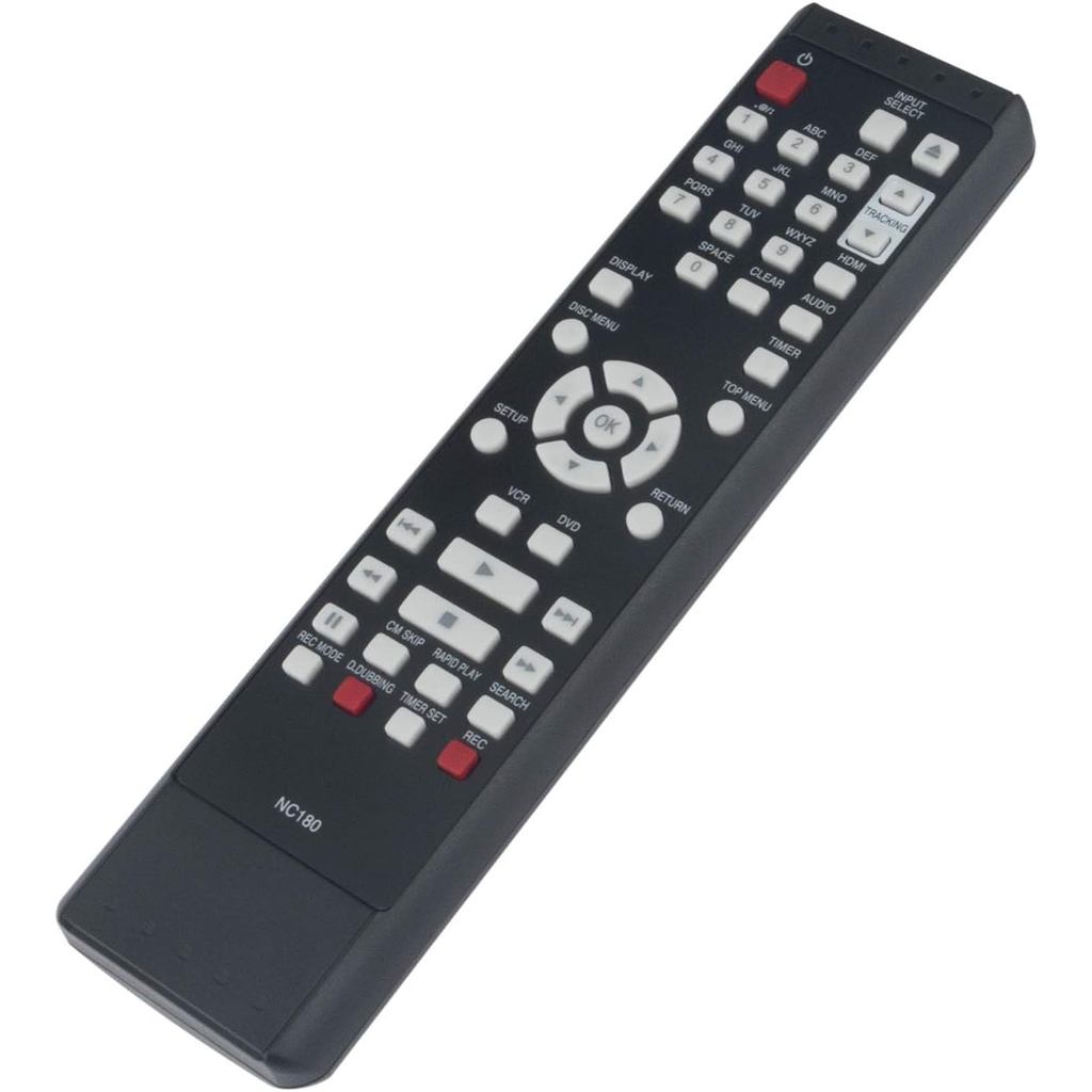 NC180UH NC180 เปลี่ยนรีโมทคอนโทรลสําหรับ FUNAI DVD VCR Combo Recorder DVDR ZV427FX4 ZV427FX4A ZV42FX