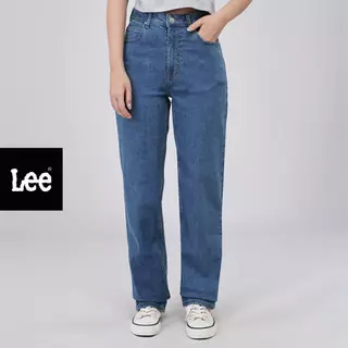 LEE กางเกงยีนส์ผู้หญิง เอวสูง ทรงกระบอก Kara รุ่น LE S126WKARF10 สียีนส์กลาง