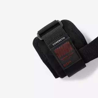 Decathlon Weight Training Lifting Strap With Wrist Support สายรัดข้อมือยกน้ำหนัก พร้อมส่วนพยุงข้อมือ - Black