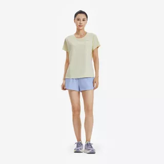 Decathlon Kiprun Run 500 Dry Women'S Breathable Running T-Shirt เสื้อยืดผู้หญิงใส่วิ่ง - Yellow
