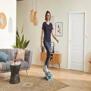 Decathlon Mini Stepper Ms100 เครื่องออกกำลังกายแบบสเต็ปขนาดเล็กรุ่น Ms100 - Blue