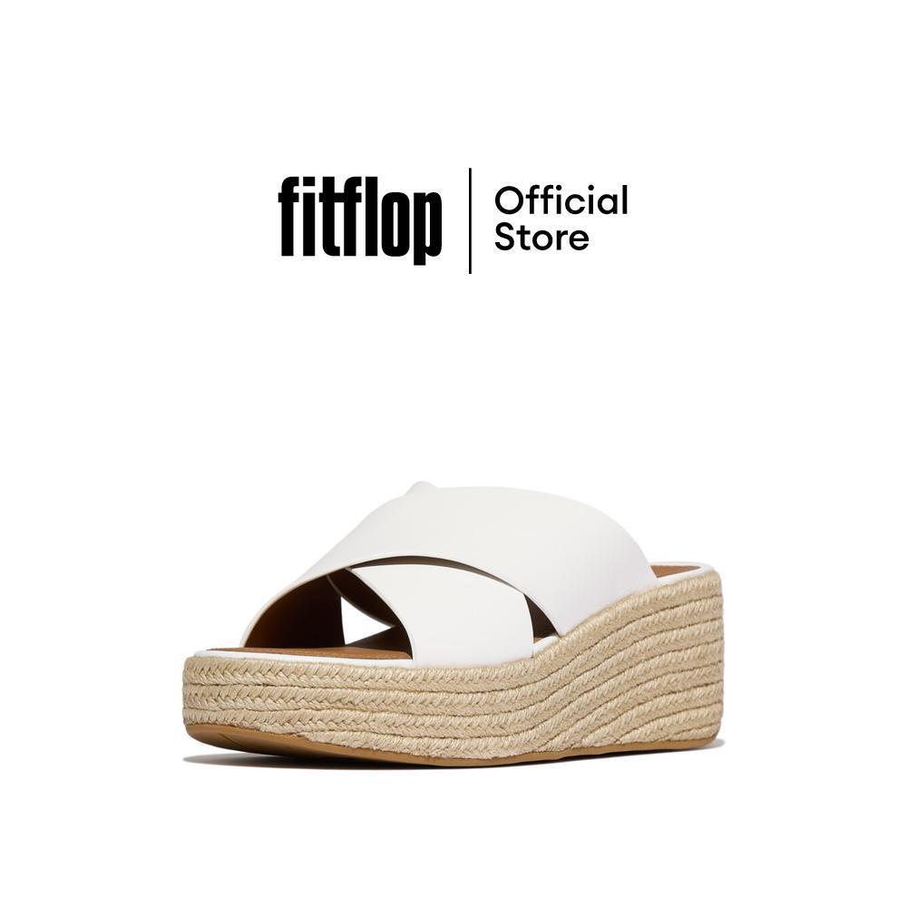 FITFLOP PLATFFORMS ESPADRILLE CROSS S รองเท้าแตะผู้หญิง รุ่น A5K-194 สี WHITE