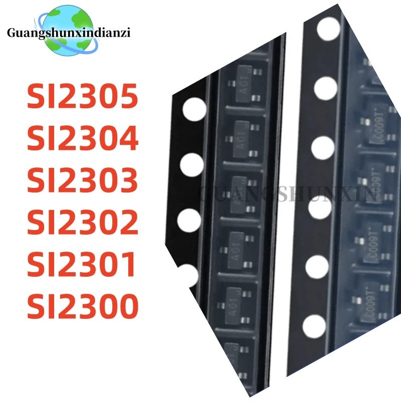 1-5PCS SI2305 SI2304 SI2303 SI2302 SI2301 SI2300 SOT-23 ชิปขายส่งic