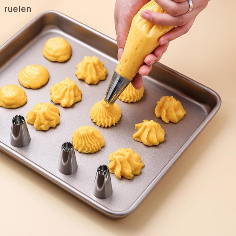 Uelen เบเกอรี่เครื่องมือ 2D Pastry หัวฉีดสแตนเลส Icing Piping เคล็ดลับสําหรับเค้ก Cupcake ตกแต่ง Hom