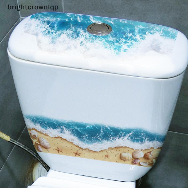 BB Ocean Wave Toilet Stier 3D การออกแบบชายหาดที่สมจริงกันน้ํารูปลอกชั้นสําหรับ RV Camper อุปกรณ์ห้อง