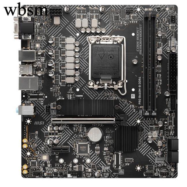 [คอลัมน์เมนบอร์ด] MSI B660M-B DDR4 Blasting Bomb 1700 เมนบอร์ดเดสก์ท็อป i712700ฉัน912900KFCPU