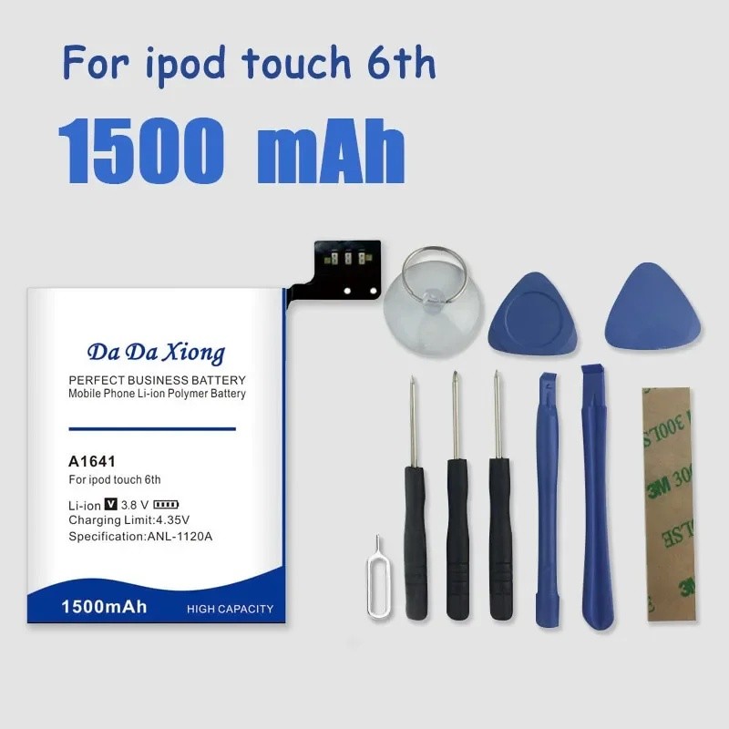 A1641 1500mAh แบตเตอรี่สําหรับ Ipod Touch 6th Generation 6 6g พร้อมเครื่องมือ