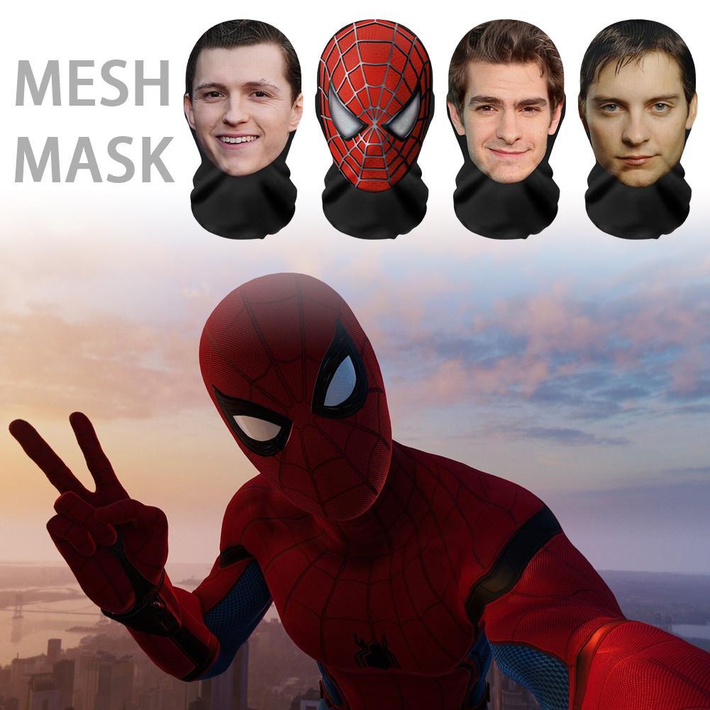 หน้ากากคนดัง 3D พิมพ์ Spiderman III หน้ากากหมวกซูเปอร์ฮีโร่หมวกคอสเพลย์ Balaclava B9E2