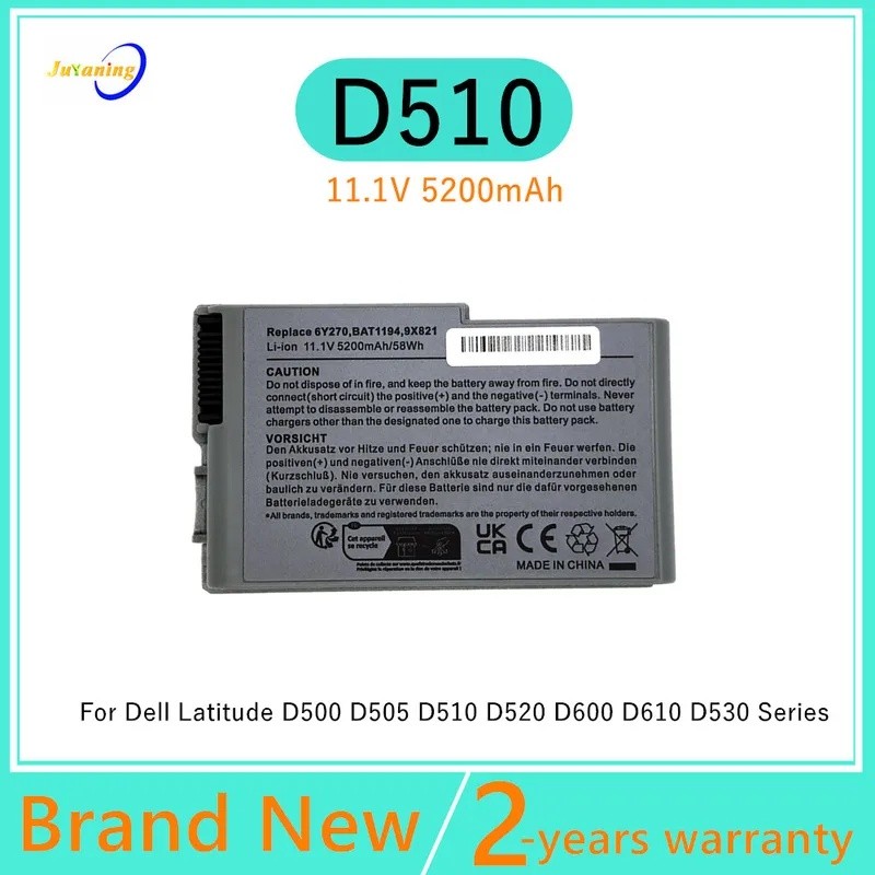 6Y270 BAT1194 แบตเตอรี่แล็ปท็อปสําหรับ Dell Inspiron 500 M 510 M 600 M D500 D505 D510 D520 D600 D610