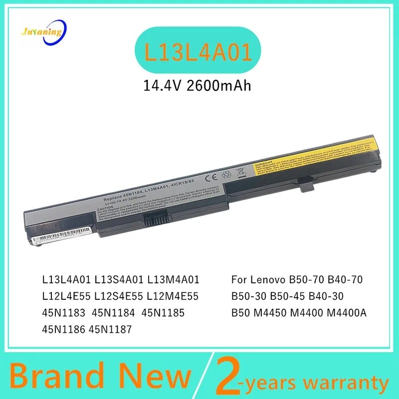 แบตเตอรี่แล็ปท็อปสําหรับ Lenovo ยางลบ M4400 M4400A M4450 M4450A V4400 V4400A 121500191 L13L4A01 L13M