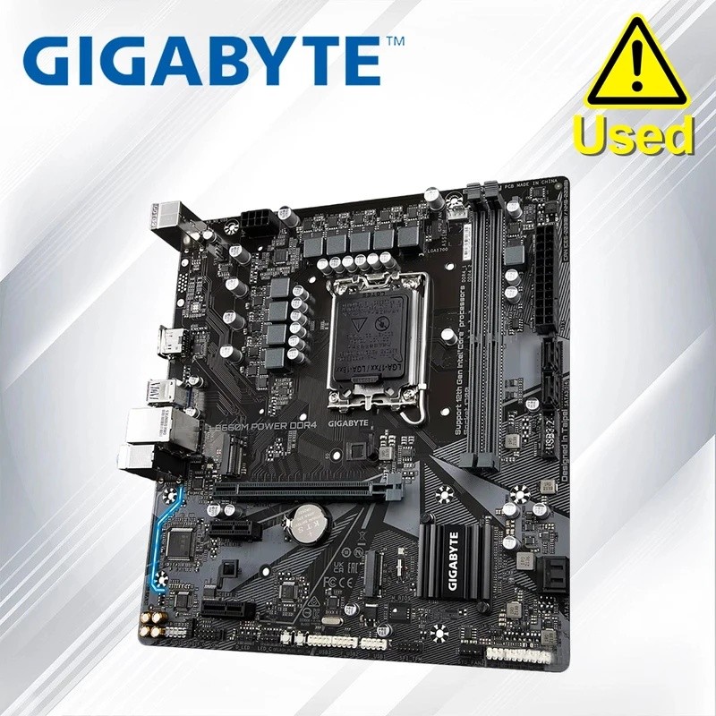 Gigabyte B660M Power DDR4 เดสก์ท็อปต้นฉบับสําหรับ Intel B660 DDR4 เมนบอร์ด LGA 1700 เมนบอร์ด