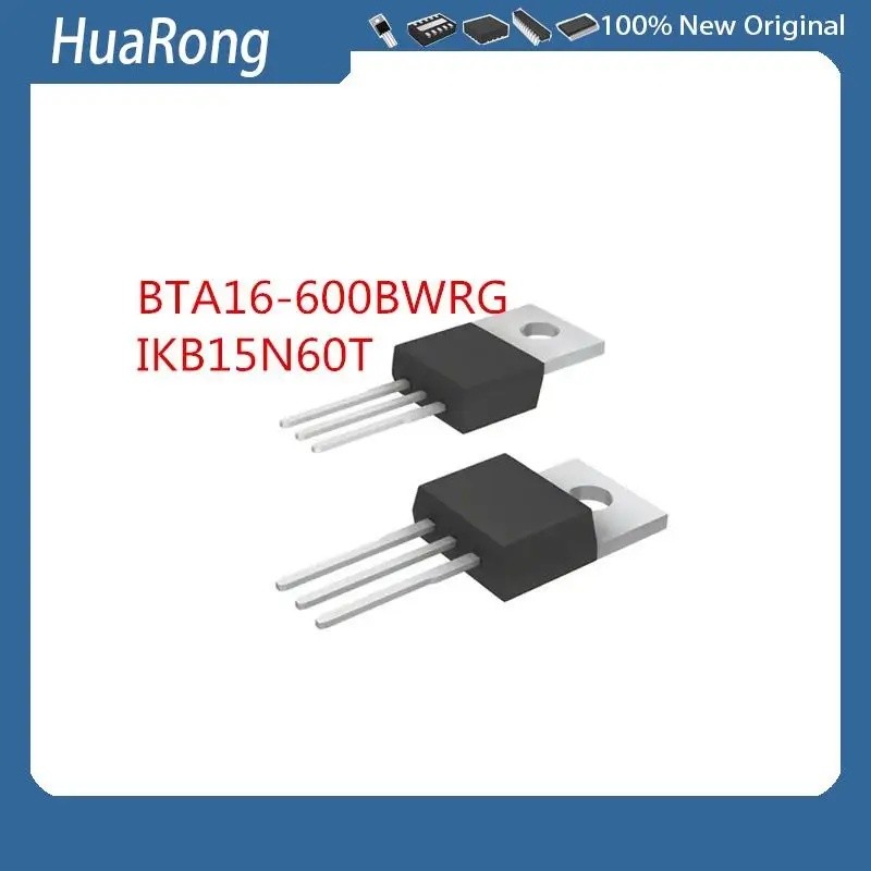 10 ชิ้น/แบทช์ BTA16-600BW BTA16-600BWRG 600V 16A K15T60 IKP15N60T IKB15N60T 15A 600V TO-220