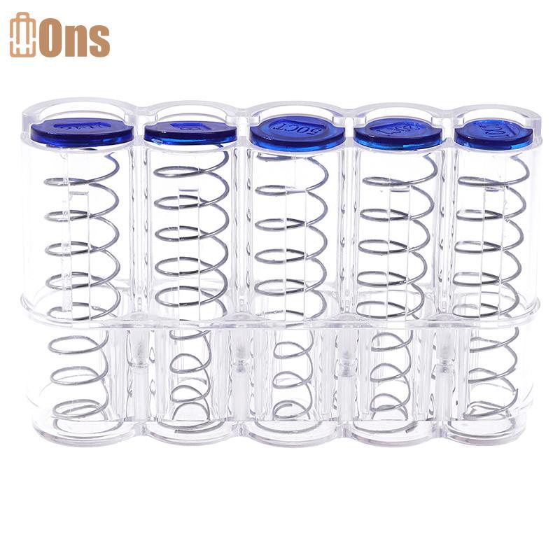 Ons Creative Storage Coins Purse Storage Box Euro Coin Dispenser Coin Holder Case ที่