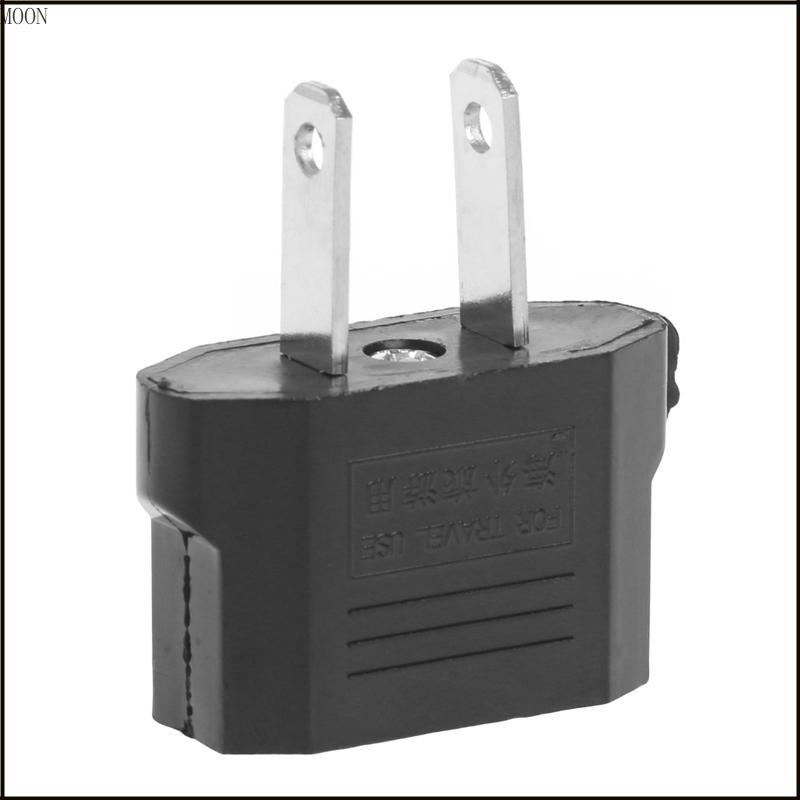 MOON US EU Europe To US USA Power Converter Travel Adapter Charger Wall Plug Home