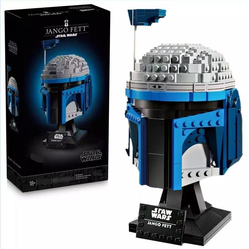 เข้ากันได้กับ Star Wars Series 75408 Jago Fett หมวกกันน็อคการศึกษาประกอบ diy Building Block ของเล่นข