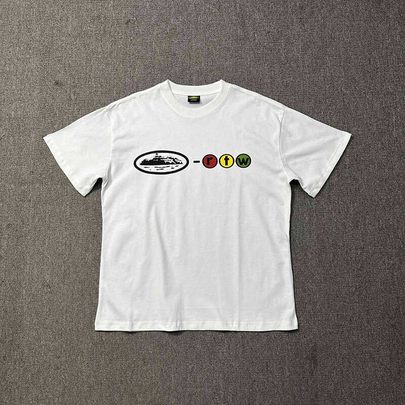 VLONE FOG VLONE FOG Corteiz แขนสั้นหลวมอินเทรนด์อเมริกันเสื้อยืด Devil Island รอบคอผู้ชายผู้หญิงเสื้