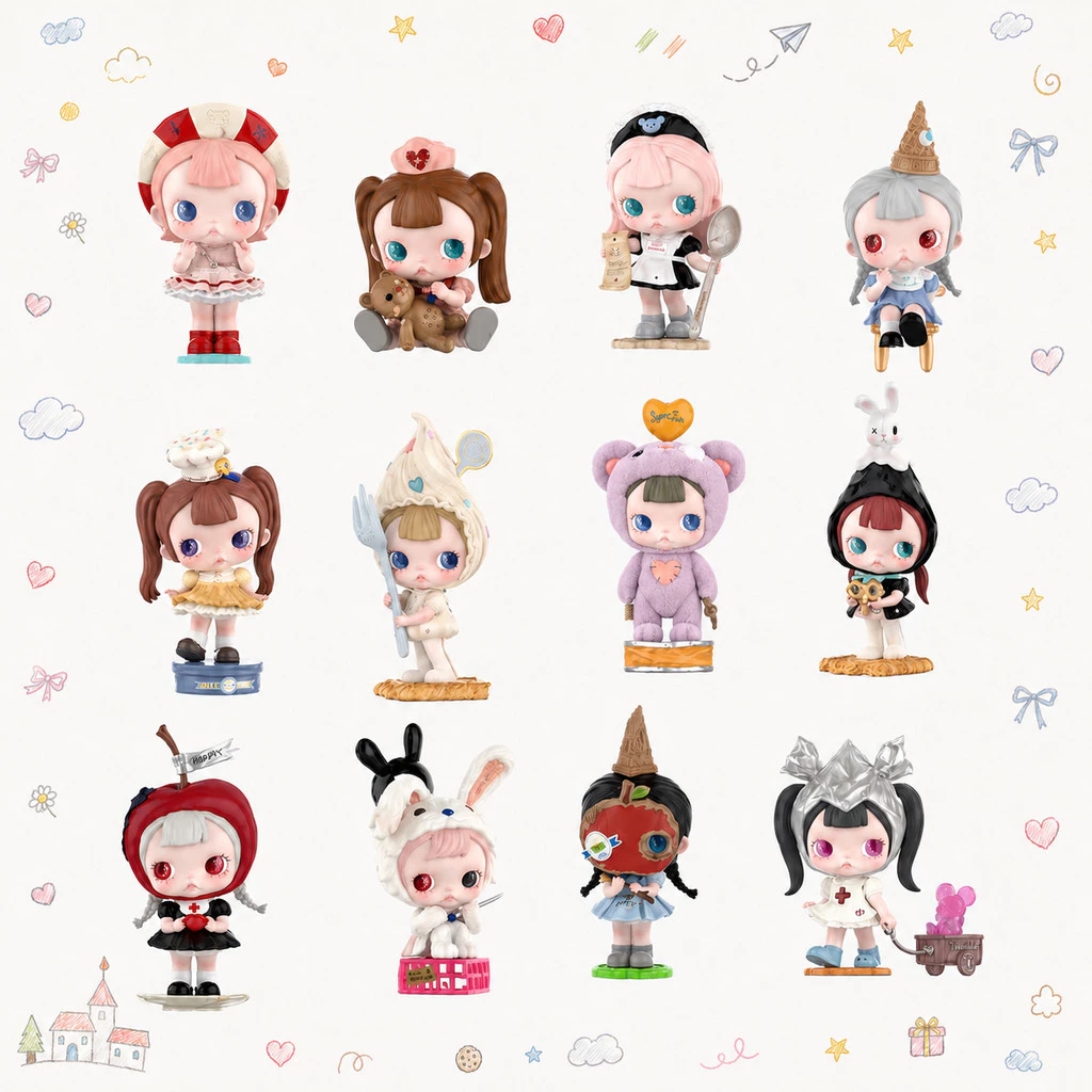 POP MART TINYTINY-Act 1: Sweet Food Therapy Series Figure-Made Mystery Box ของขวัญของแท้