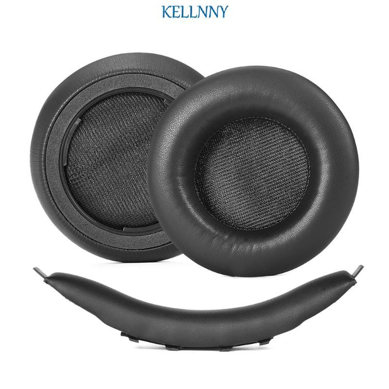 Kelln สีดําหูฟังแผ่นรองหูฟังเปลี่ยนชุดสําหรับ MMX150 MMX100 MMX200 แผ่นรองหูฟังและแถบคาดศีรษะเบาะสํา