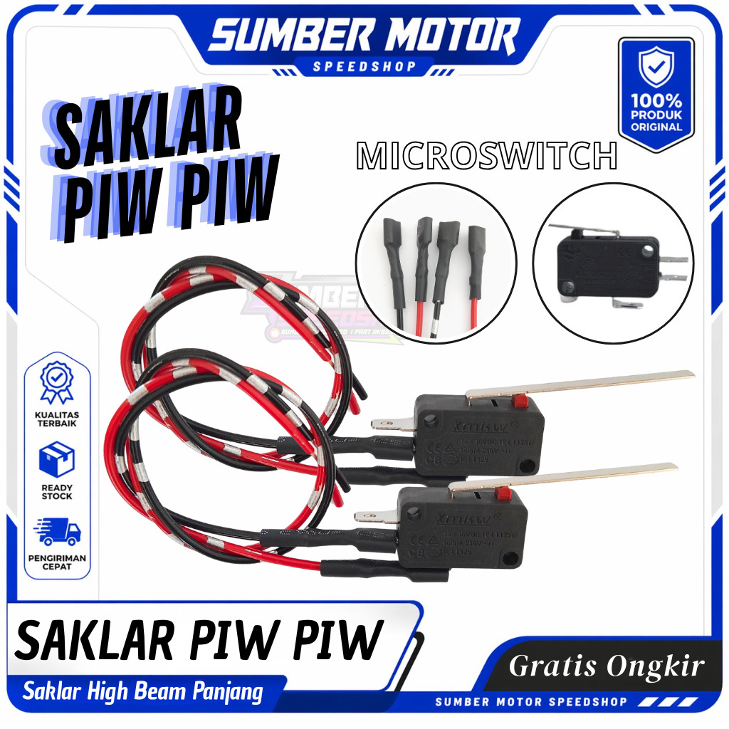 Piw Piw Switch Microswitch Pass Beam ด้ามยาว + สาย