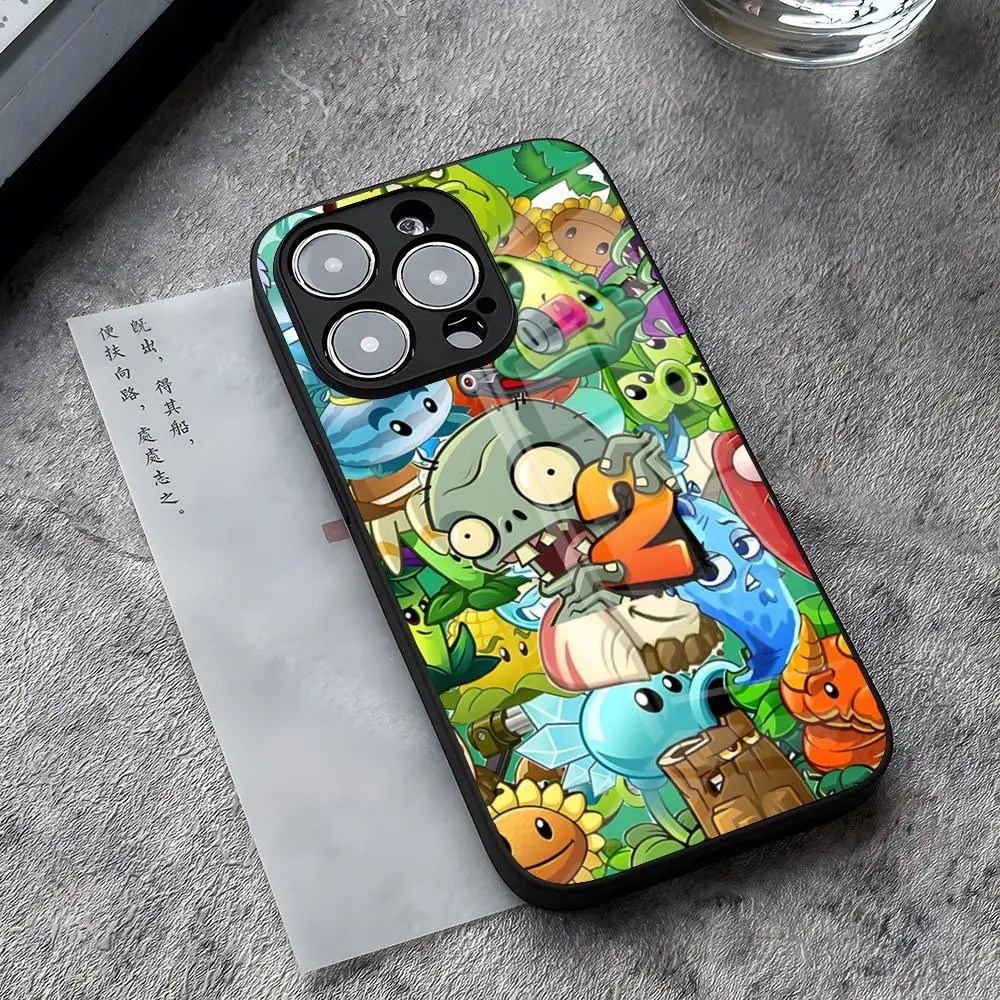 BK-1 พืช Vs เกม Z-Zombies เคสโทรศัพท์สําหรับ IPhone 13 Pro Max 14 Plus 12 Mini 11 15 X XR XS 8 7 Plu