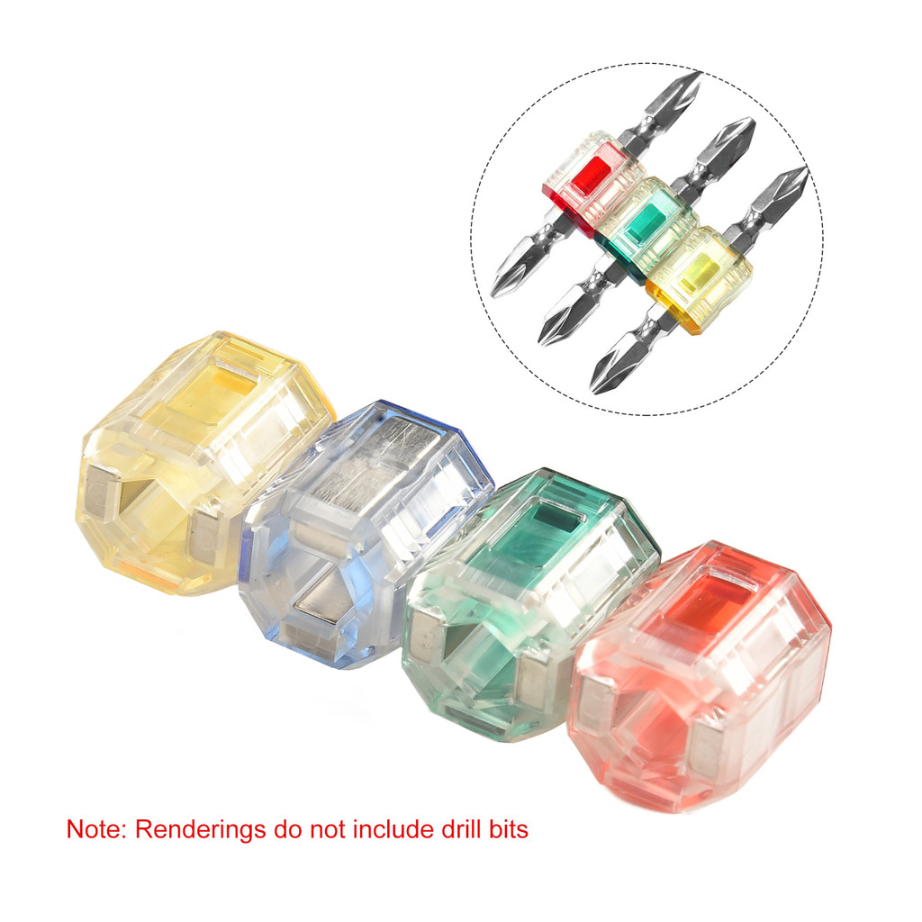 <APRTY-TH> 4 ชิ้นหัวเจาะไขควงบิต Magnetizer โลหะแม่เหล็กสําหรับแหวนเครื่องมือ
