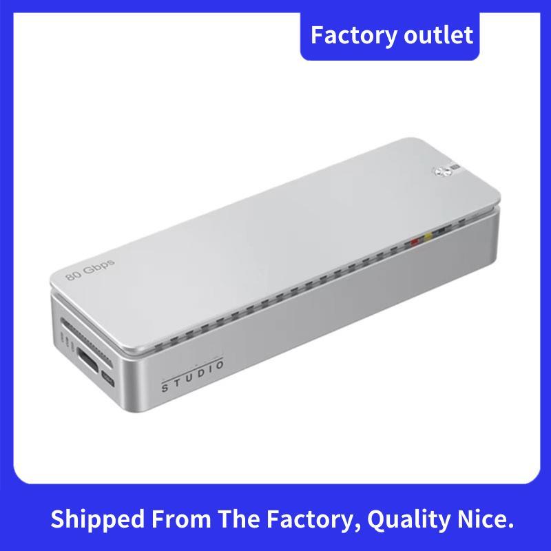 DT580 80Gbps M.2 NVMe SSD พร้อมพัดลมระบายความร้อน JHL9480 ชิปสําหรับ M.2 M-Key / B & M Key 2280 SSD 