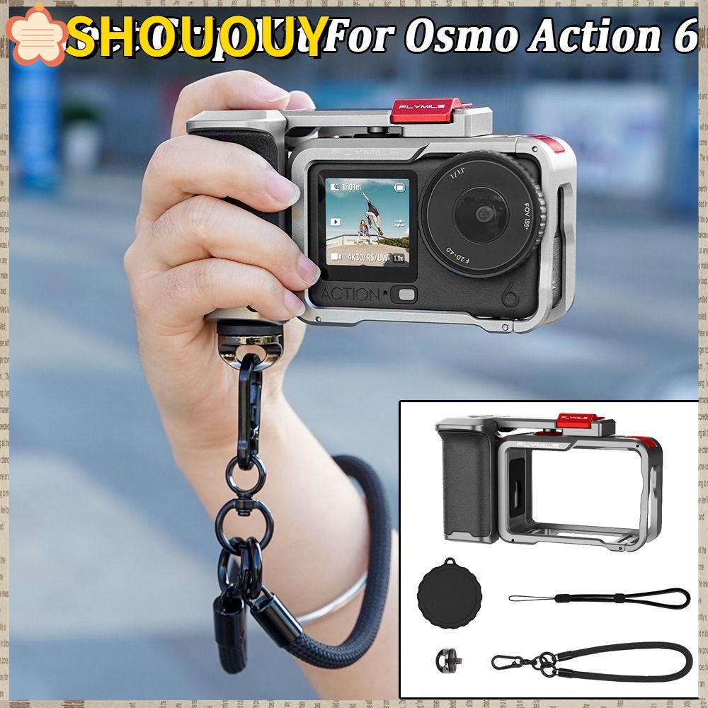 SHOUUY Xplorer Grip Kit กรงโลหะ,รองเท้าเย็นอลูมิเนียม Street Grip Handle, Quick Release ปุ่มชัตเตอร์
