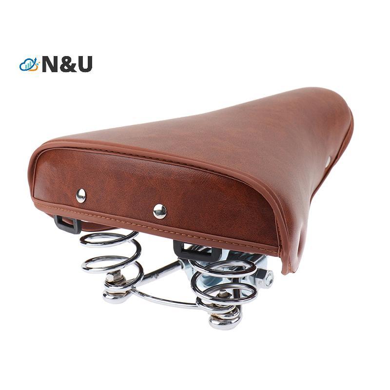 N&U Vintage Retro Bike Cycle PU Leather Seat Springfortable Seat