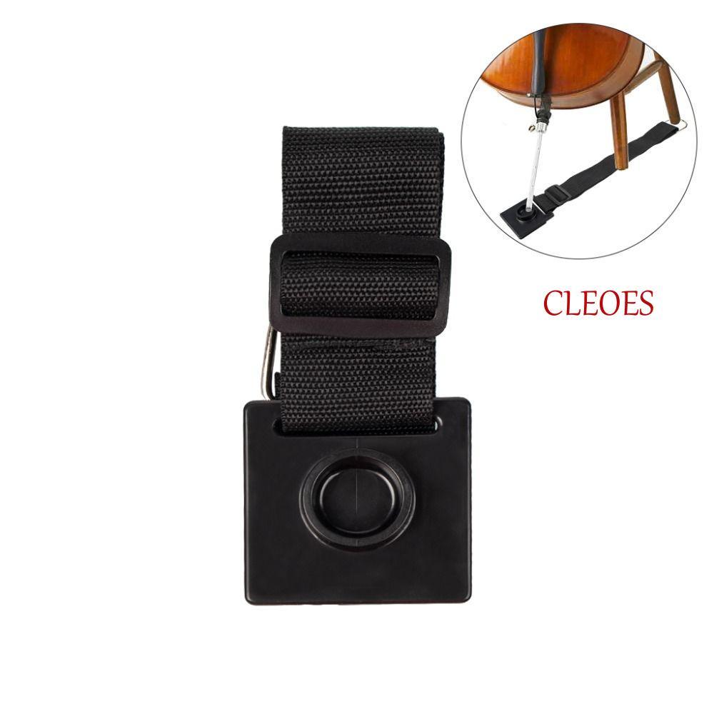 CLEOES Cello Endpin Stopper, Anti Scratch ปรับเข็มขัด Cello Non Slip Pad, Flat Ground Protectors Pra